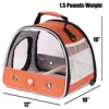 Small Pet Backpack Portable Travel Backpack Side Window Foldable Outdoor Rat Rabbit Parakeet Bird Carrier Bag 3