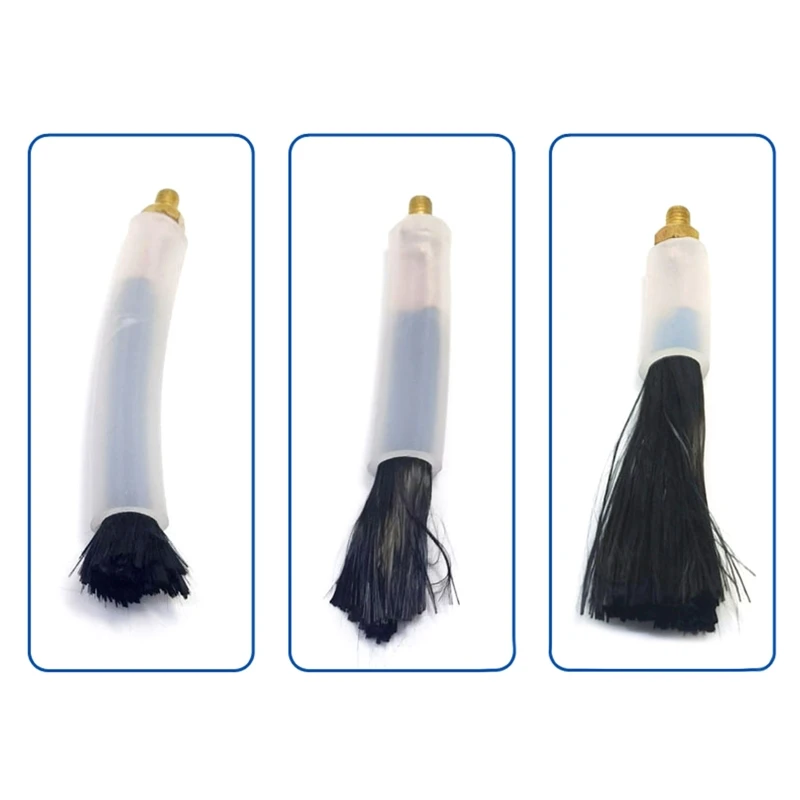 3PCS Copper Head Weld Brushes For Weld Seam Bead Joint Cleaning Polishing Machine Welding Seam Cleaner M6/M8/M10
