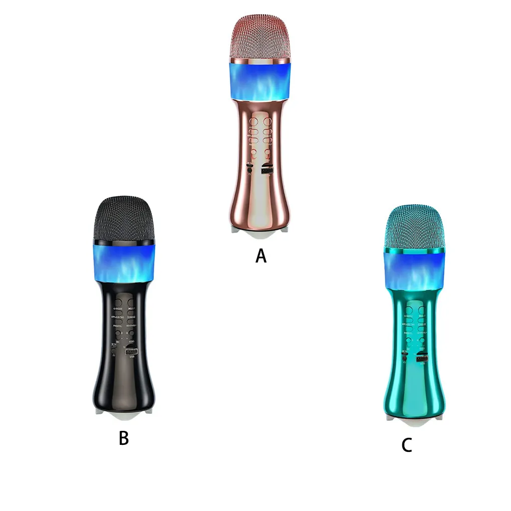 

KTV Wireless Microphone Speaker Player Mic Singing Device for Recording