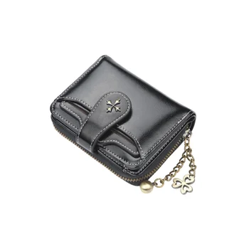 Women's short European and American fashion buckle wallet zipper coin purse 1 Women's short European and American fashion buckle wallet zipper coin purse 1