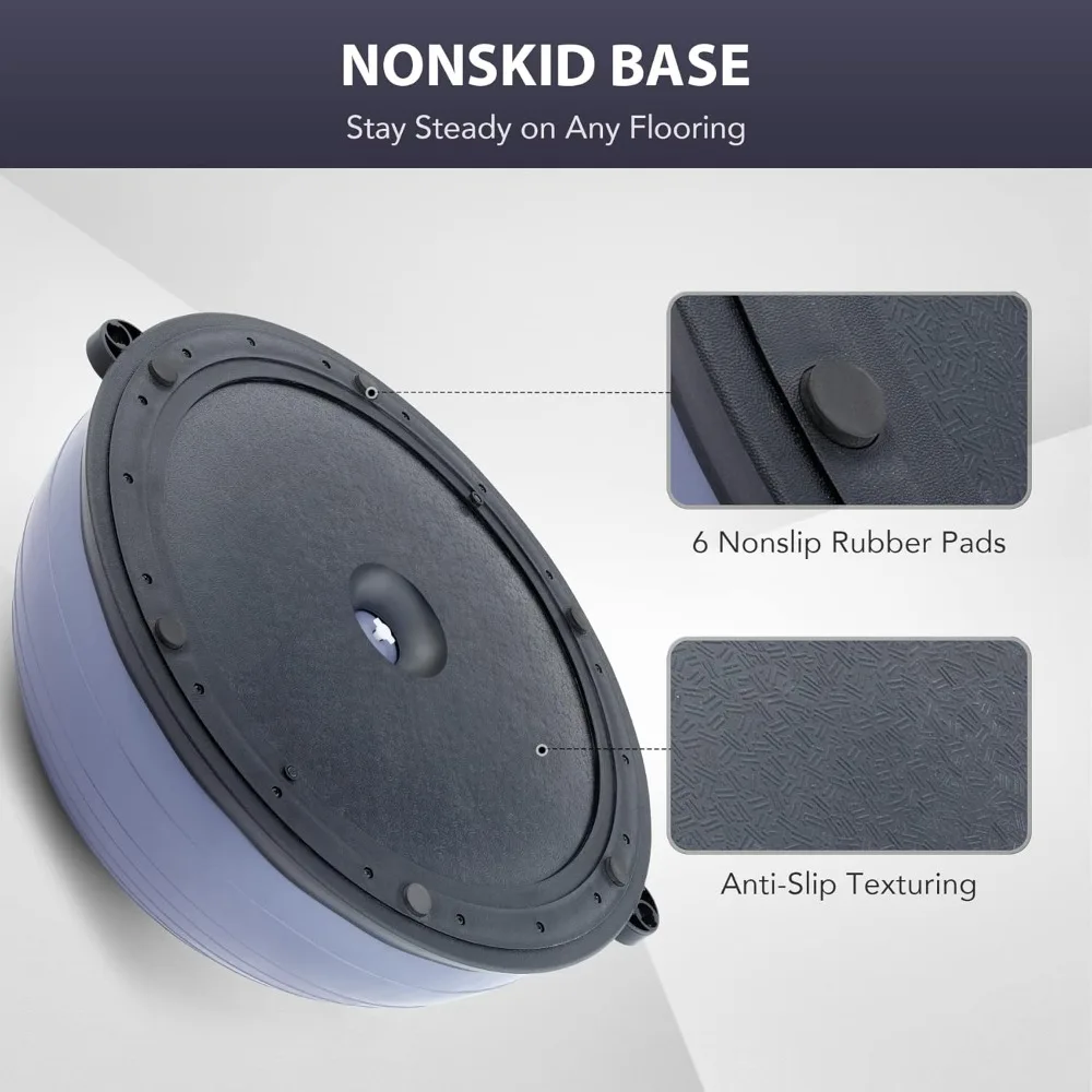 Compact, portable balance ball setup