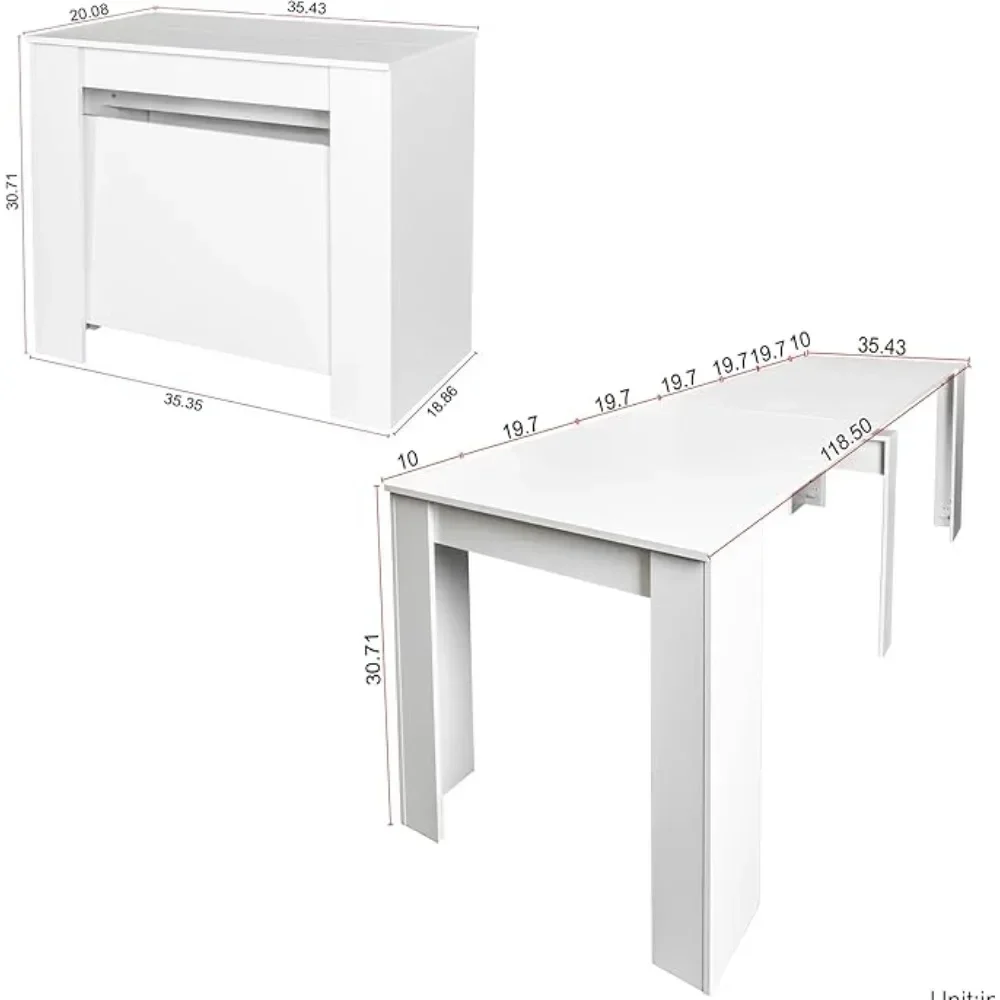 Dining Tables,Multifunctional expandable console table to save space indoors,kitchen dining table Dining Room Furniture 2