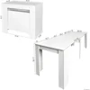 Dining Tables,Multifunctional expandable console table to save space indoors,kitchen dining table Dining Room Furniture 2
