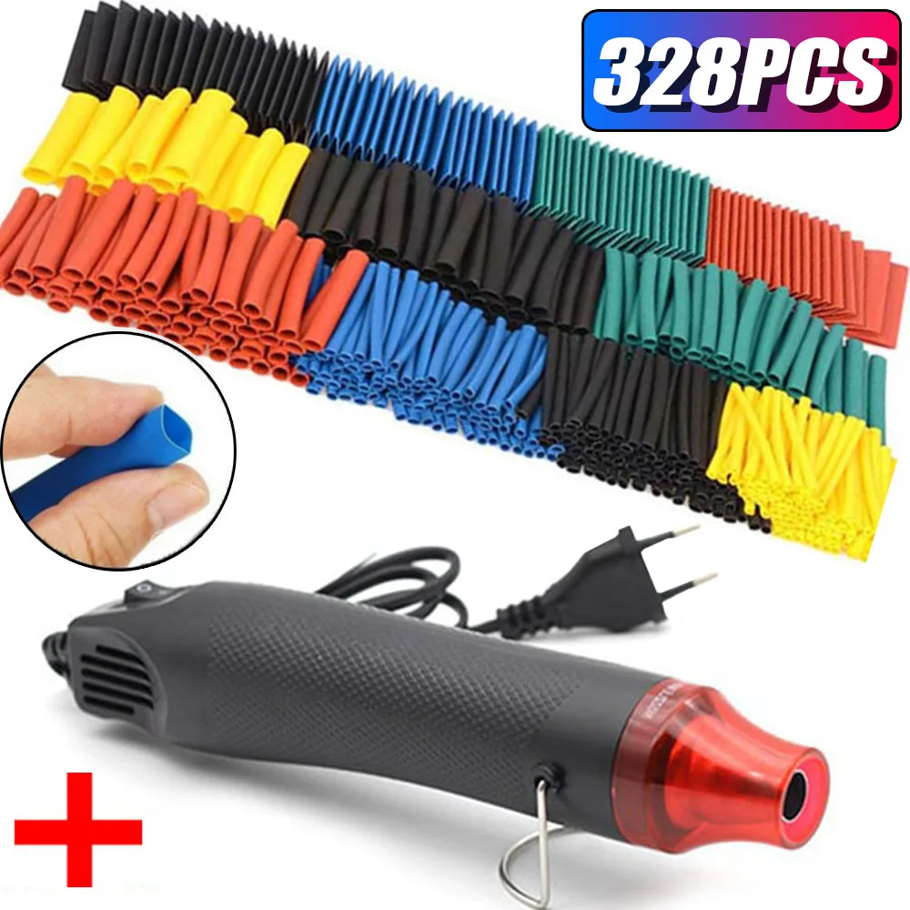 127/328pcs Heat Shrink Tube 21 Shrinkable Wire Shrinking Wrap Tubing Wire Connect Cover