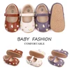 Baby Girl Princess Shoes High Quality Soft PU Embroidery Flower TPR Sole Anti-slip for Toddler Girl 0-12 Months 2023 New Fashion 1