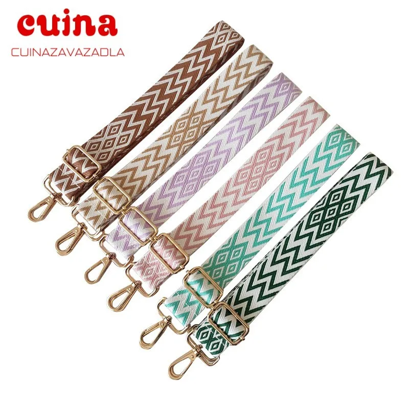 

New Adjustable Bag Strap Woman Purse Straps For Crossbody Messenger Shoulder Bag Accessories Adjustable Embroidered Belts Straps
