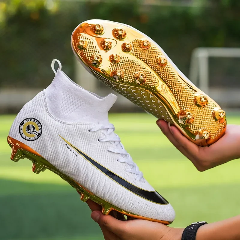 Football Boots TF/FG Training Grass Outdoor Professional Soccer Shoes Men Women Adult Teenager Non-Slip Soccer Cleats Sneakers
