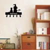 Wall Hook 1pc Witch and Cat Metal Key Holder Wall Hook Art Modeling Decorative Accessories Wall Mount,Hook,Keychain,Keychain 4