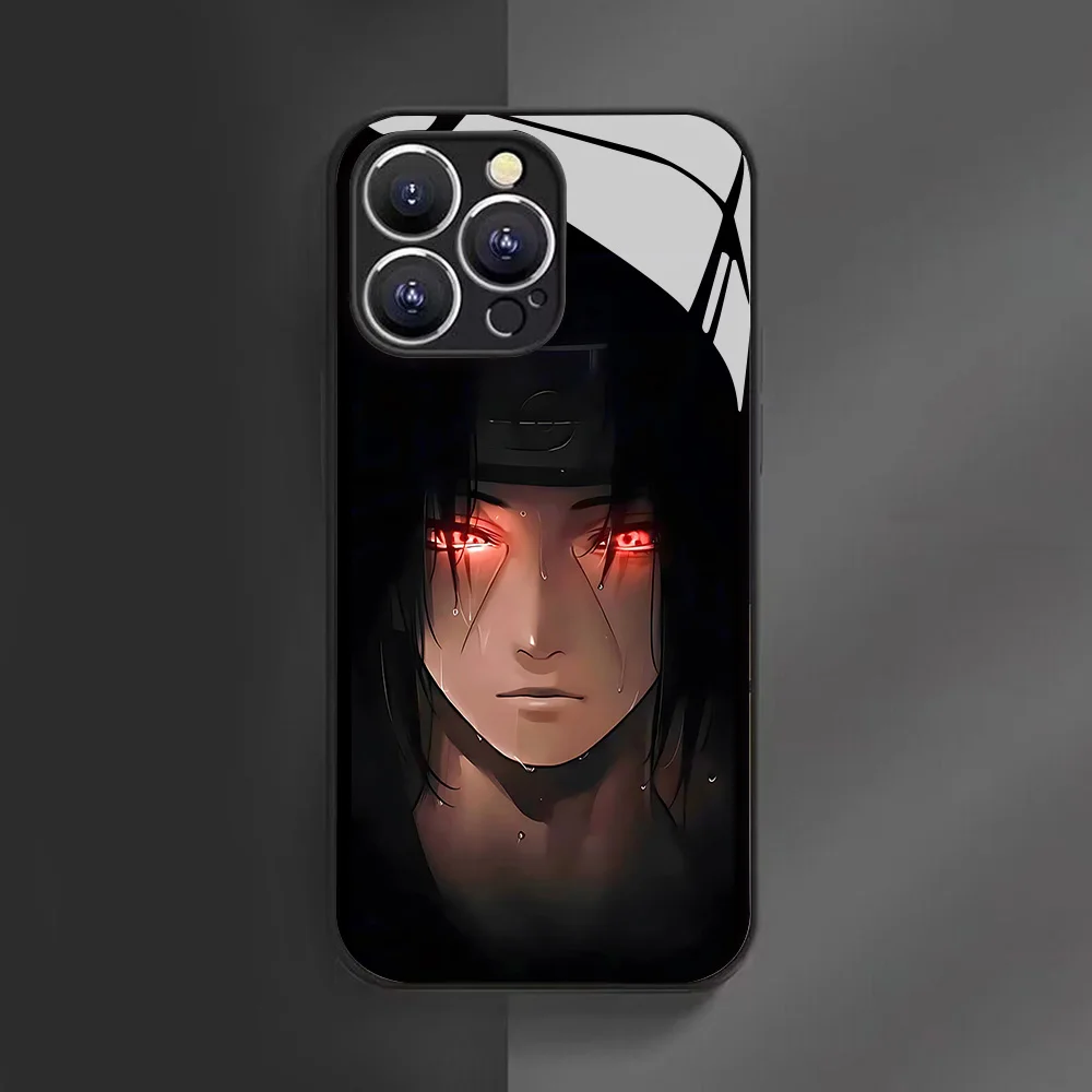 Premium Anime N-Narutos Glass & Silicone Phone Case - Durable & Stylish Back Cover