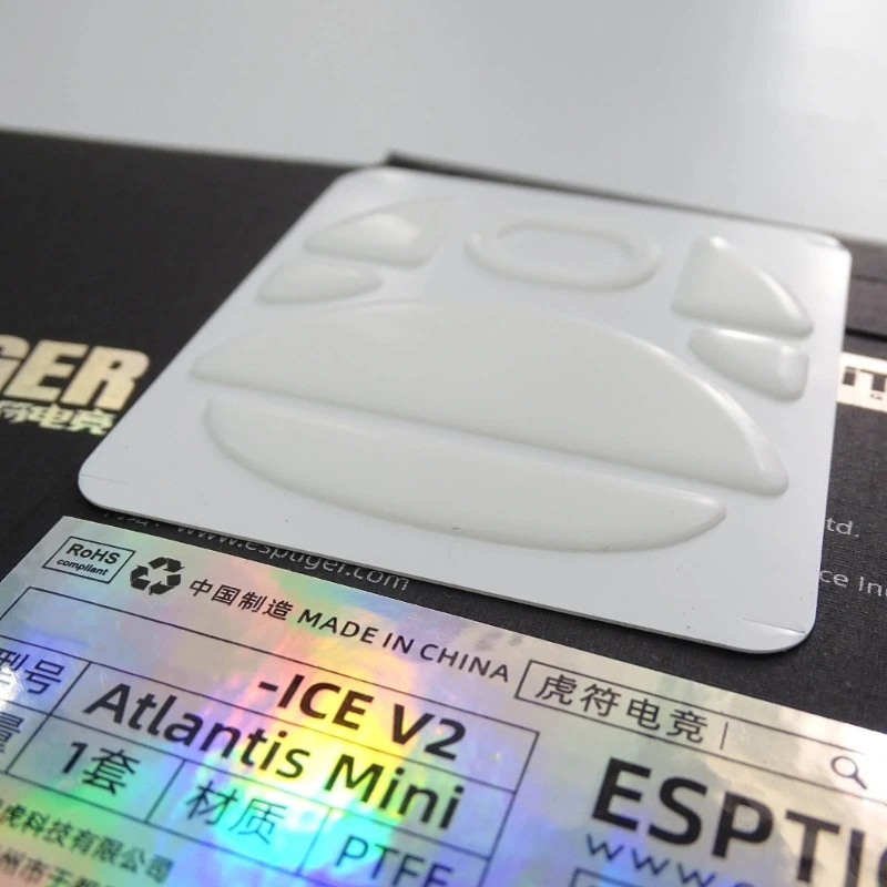 Esptiger 게임용 마우스 스케이트 Ice V2 버전 마우스 피트 아틀란티스 미니 마우스 마우스 피트 용 1 팩 교체
