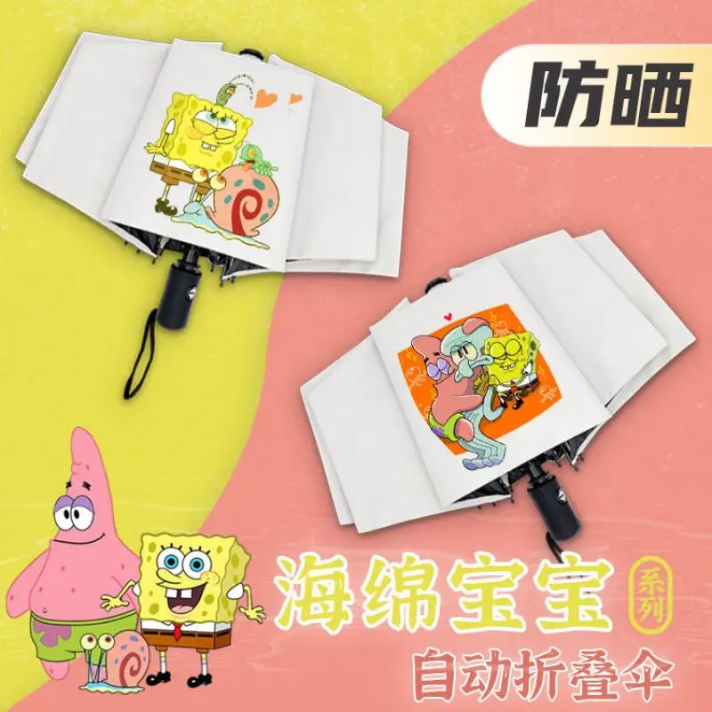 Paraguas Kawaii Bob Esponja Squarepants, dibujos animados, Patricio