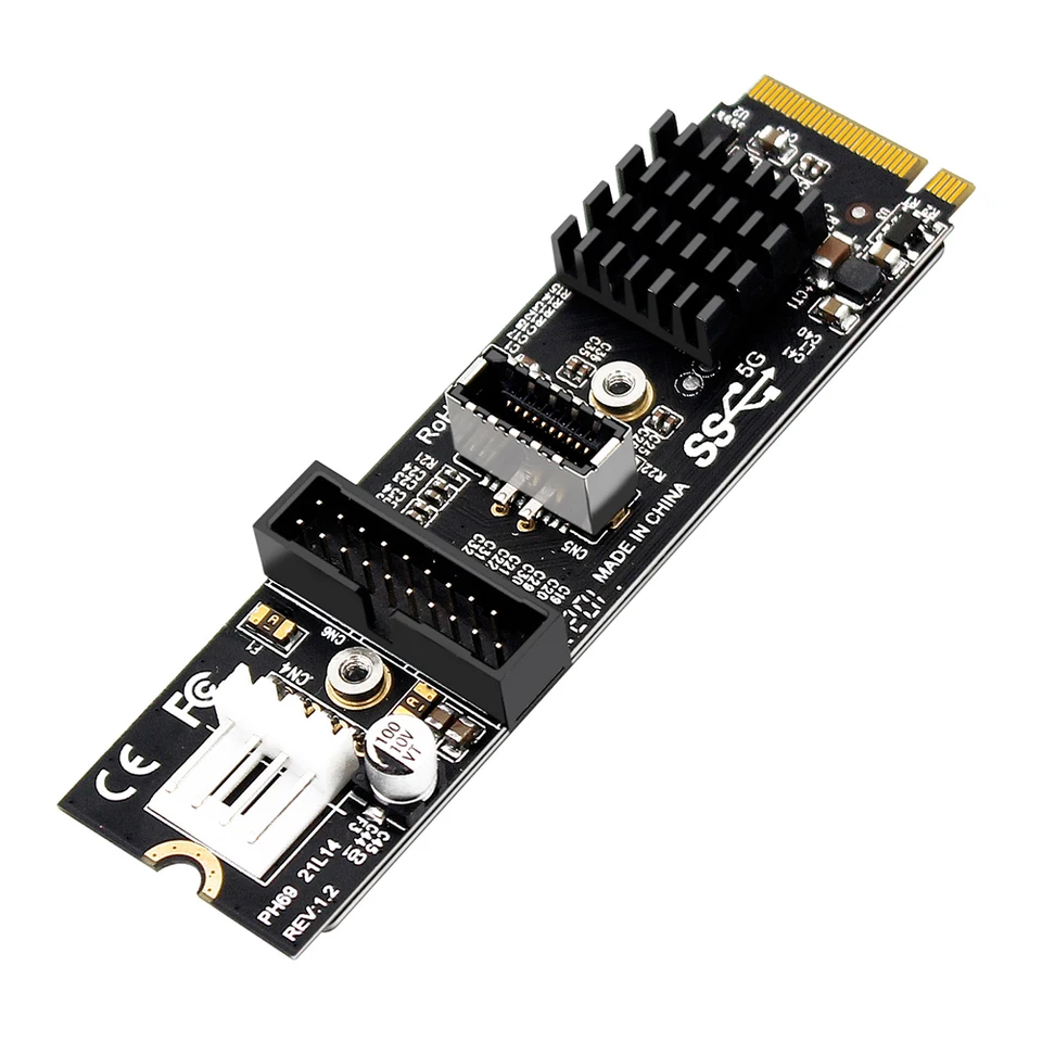 M2 PCIe to USB 3.1 Adapter Expansion Card