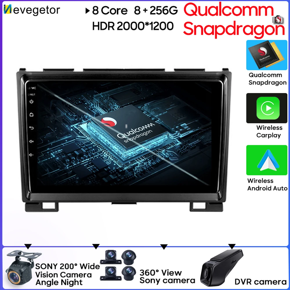 

Android 13 8 Core For GREAT WALL Hover Haval H3 H5 2011 - 2016 Car Multimedia Player GPS Navigation Auto Bluetooth No 2din DVD