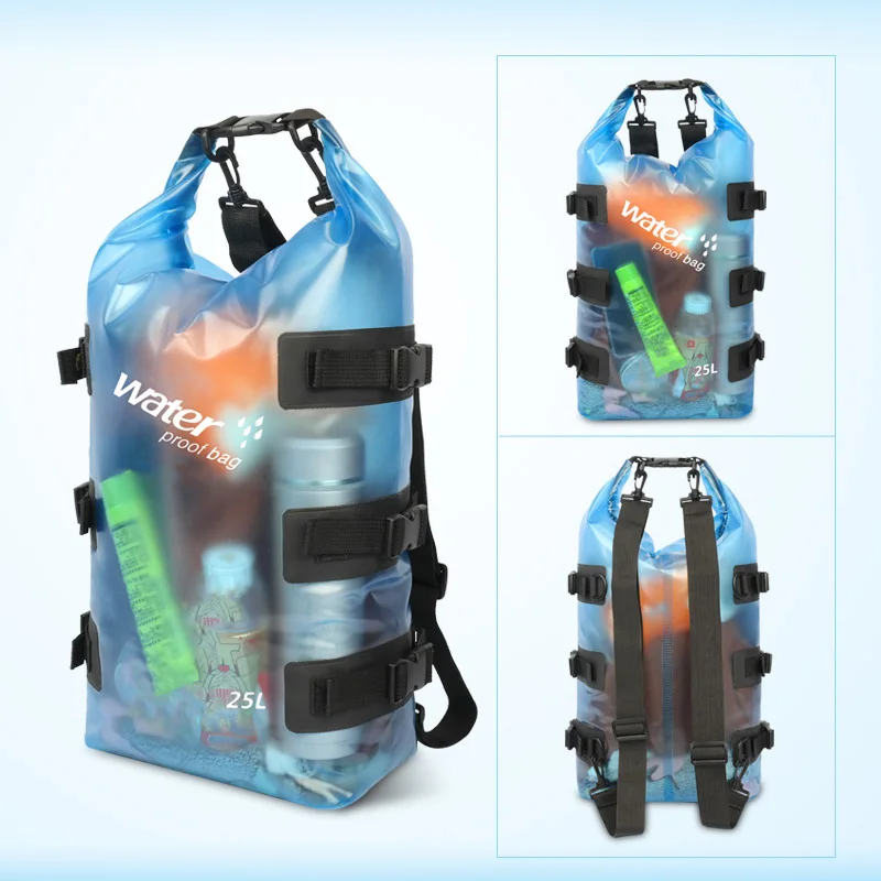 

Large Capacity PVC Waterproof Swimming Bag Men Women Diving Pool Ocean Water Beach Backpack Outdoor Drifting Floating Bucket Bag