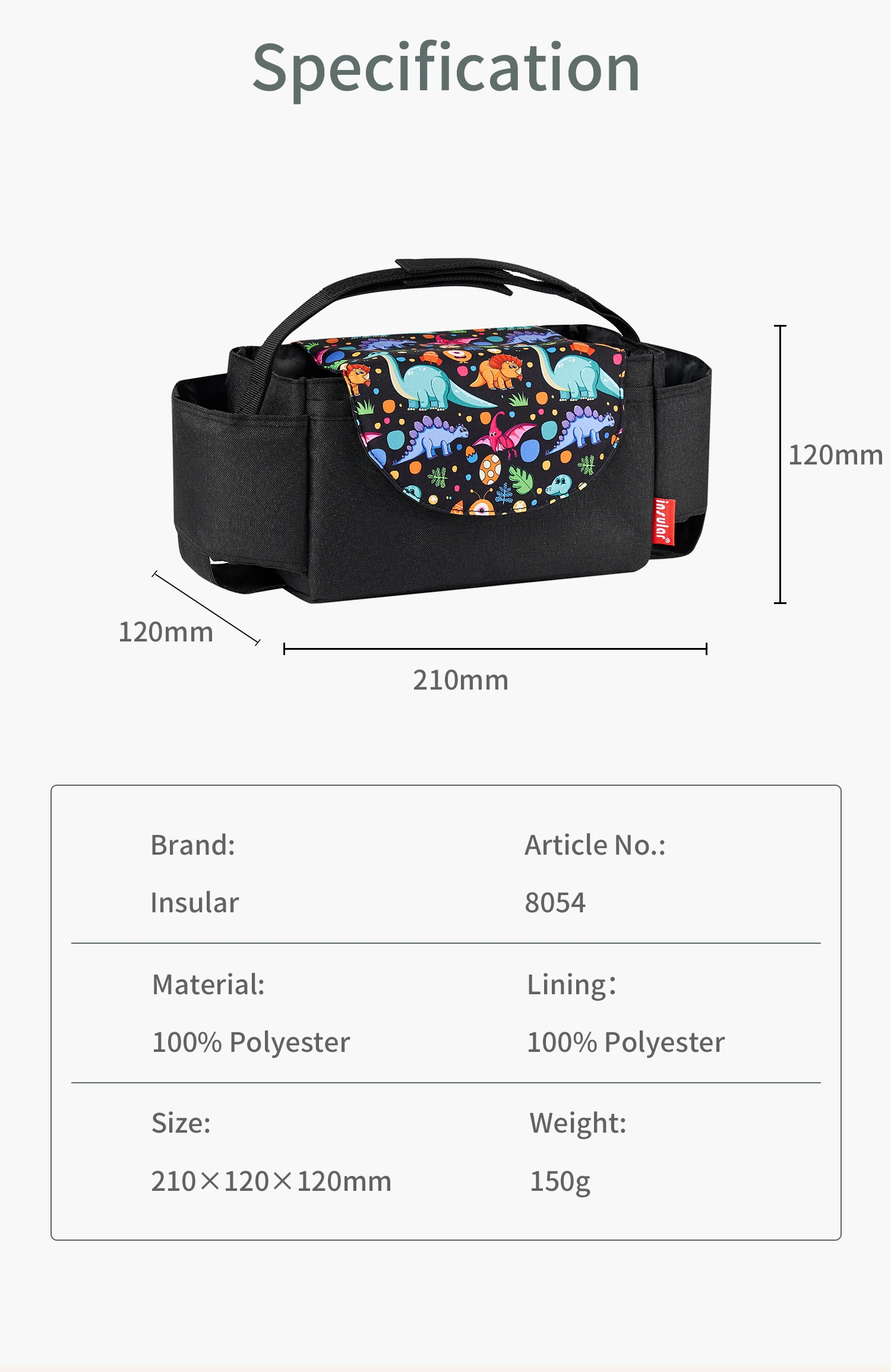 Insular Diaper Bag Baby Milk Bottle Insulation Bags Mummy Storage Bag For Baby Stuff Collection Stroller Accessories Baby Care 6