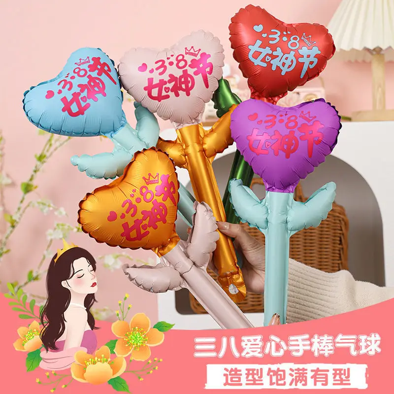 Flower Balloons Bouquet Aluminum Foil Balloon for Mother Valentine's Day Wedding Guests Favor Birthday Party DIY Decoration