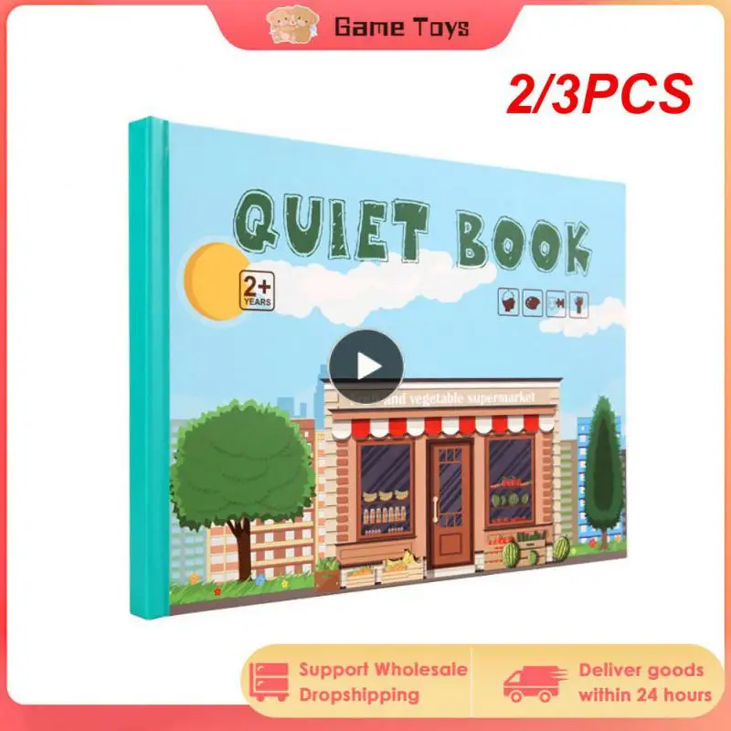 

2/3PCS Montessori Paste Quiet Book Children Toy My First Busy Book Animal Numbers Matching Puzzle Game Educational Toys for Kids