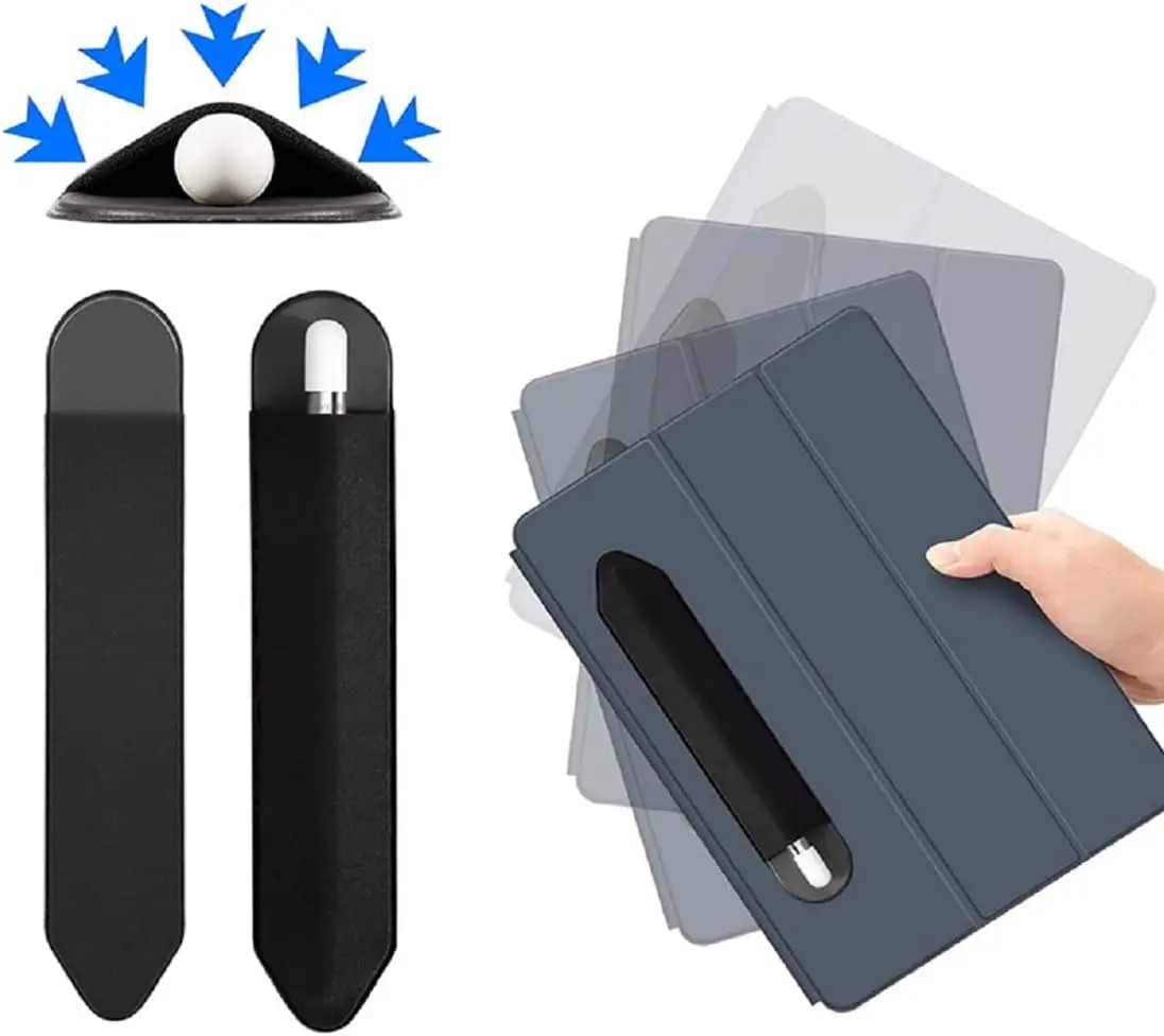 Universal Sticky Stylus Holder with Self-Adhesive Sleeve