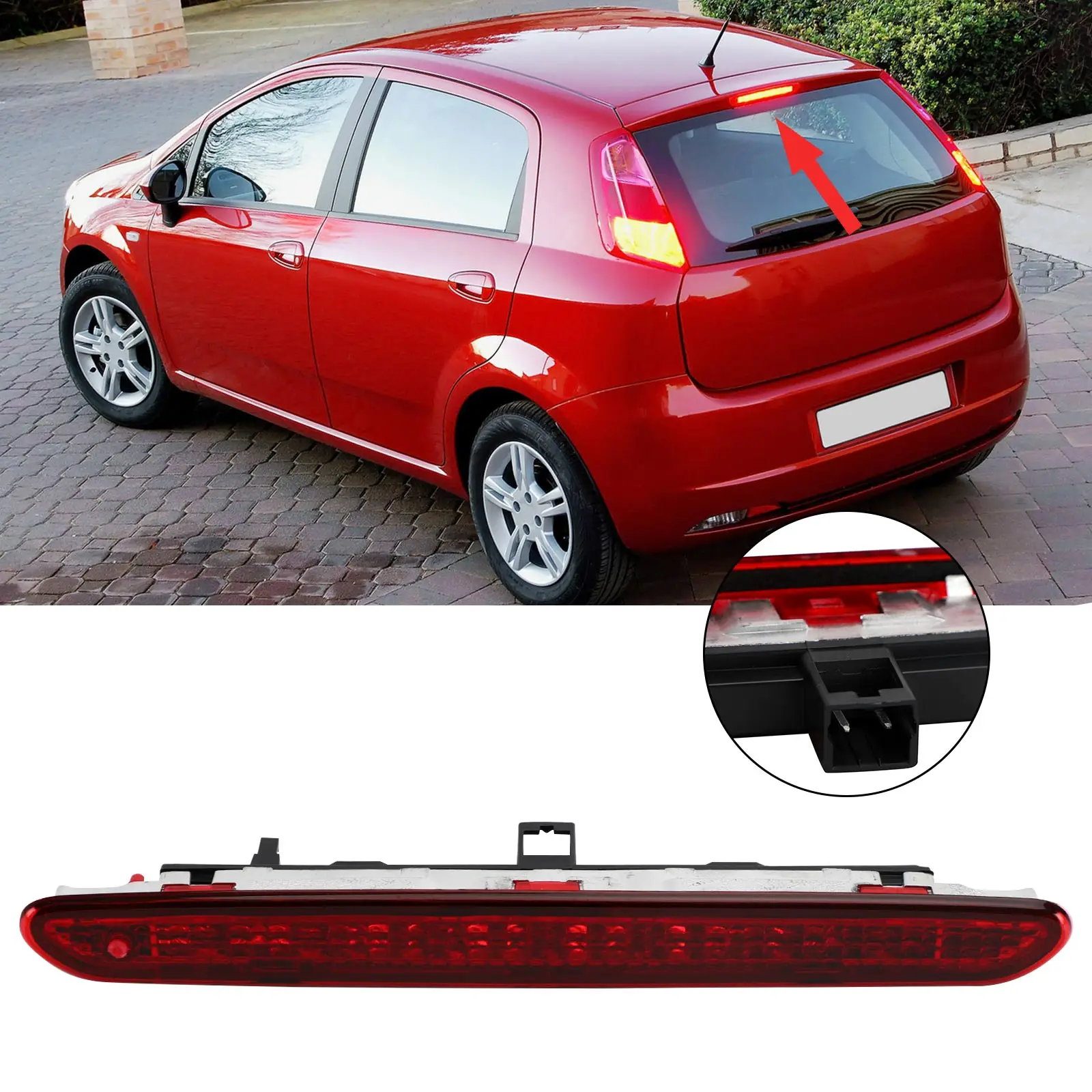 

Areyourshop 51974522 Third Brake Stop Light Stop Lamp For Fiat GRANDE PUNTO EVO 3rd 2012-2019