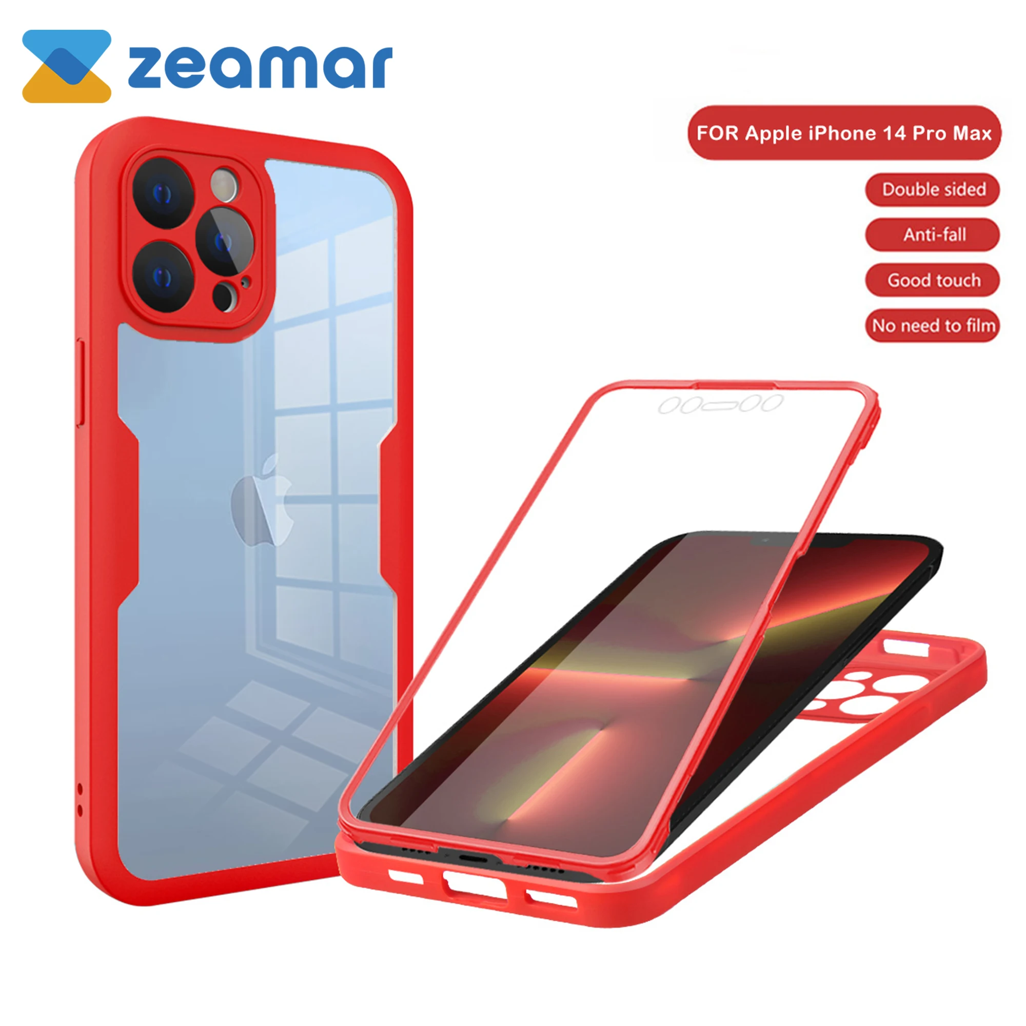 HaloArt 360° Girevole Supporto Magnetica Cover per iPhone 13 Pro Max [Stabile CD Anello Supporto per MagSafe] [N.1 Potenza Magnetica & Protezione