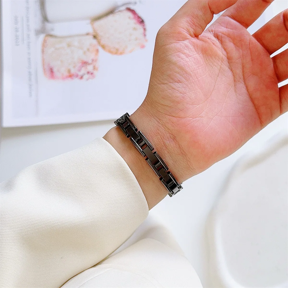 Stilren smartwatch metallarmband för apple watch_voghion.com