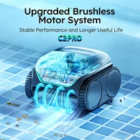 WYBOT C2PRO Pool Robotic Cleaner Pool Robots Floors and Walls with Dual-layer Filtratie 3H Working Time Up to 150㎡ App Control 3
