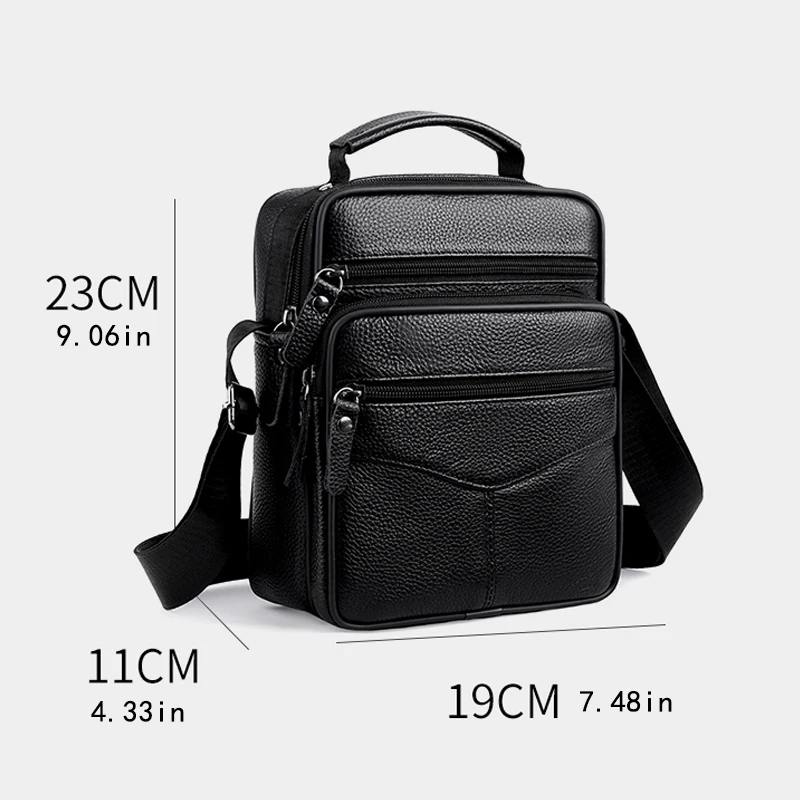 Men's ultra-fine fiber leather shoulder bag, basic style, suitable for daily commuting - adjustable shoulder strap, - business c