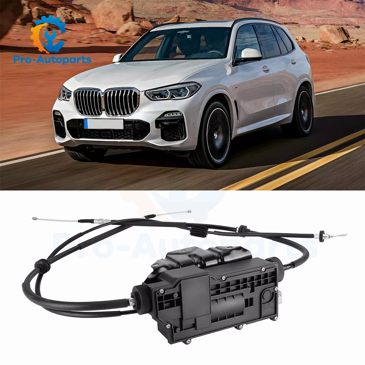 34436850289 1Peice Electric Parking Brake Handbrake Actuator with Control Unit for BMW X5 & X6 E70 E71 E72 2007-2013 Includes C