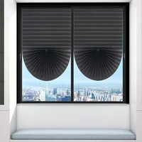 Blackout Blind for Window Pleated Blinds Cordless Shade Light Filtering Shades for Bathroom Kitchen Office curtains for windows 1