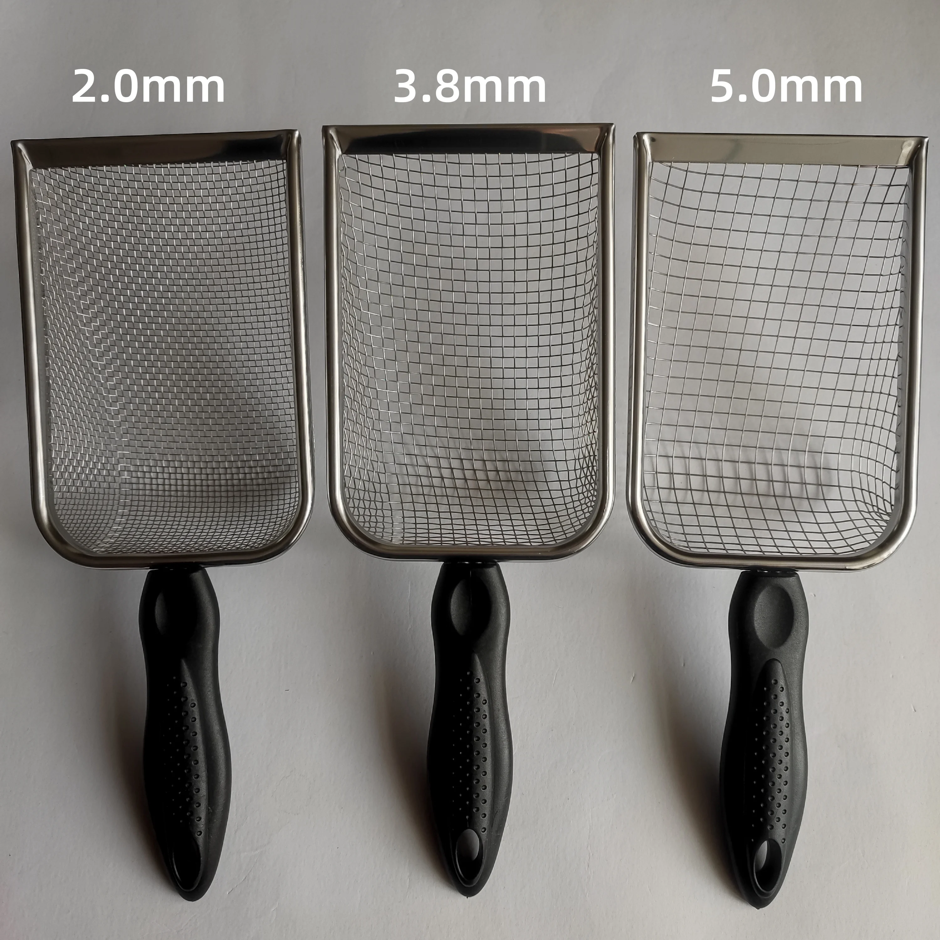 Premium Stainless Steel Cat Litter and Sand Sifter with Fine Mesh