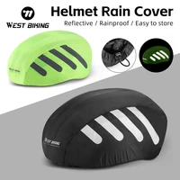 WEST BIKING Bicycle Helmet Rain Cover Waterproof MTB Road Bike Helmet Protector Reflective Safety Cap Cycling Accessories 1