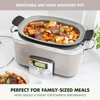 Programmable 6QT Electric Slow Cooker, Dishwasher Safe Lid & Removable Crock, Steam Basket, Roast, Clay 5