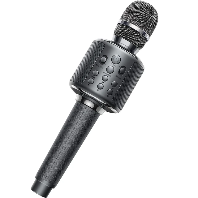 Karaoke Microphone Bluetooth Wireless Mic Portable Singing Machine with  Duet Sing/Record/Play/Reverb Adult/Kid