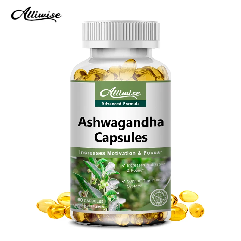 Ashwagandha Supplement Alliwise Ashwagandha Increases Energy Desire Testosterone Supplement Health Energy Endurance Muscle Mass