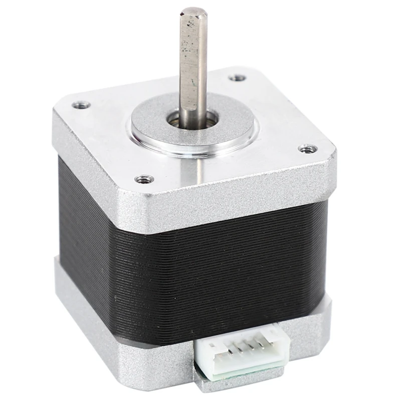 Nema 17 스텝퍼 모터 바이폴라 리드 4 개, 34mm, 12V, 1.5 A, 26Ncm(36.8Oz.In) 3D 프린터 모터, 42Shd0001