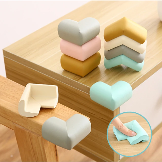 4pcs Child Baby Safety Colorful Protector Strip Soft Edge Table Corners  Protection Guards Cover Toddler Infant Anticollision