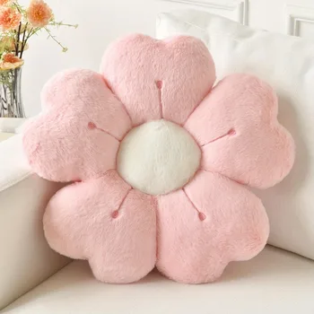 Flower Plush Throw Pillow 1