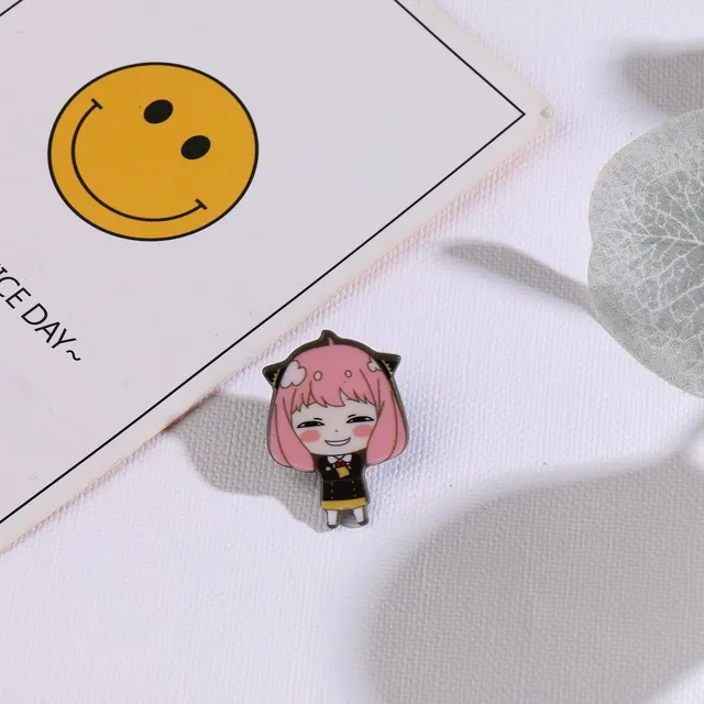 Anime Spy X Family Badge Brooch Pin Cospaly Loid Anya Yor Metal Pins Costume Accessories H