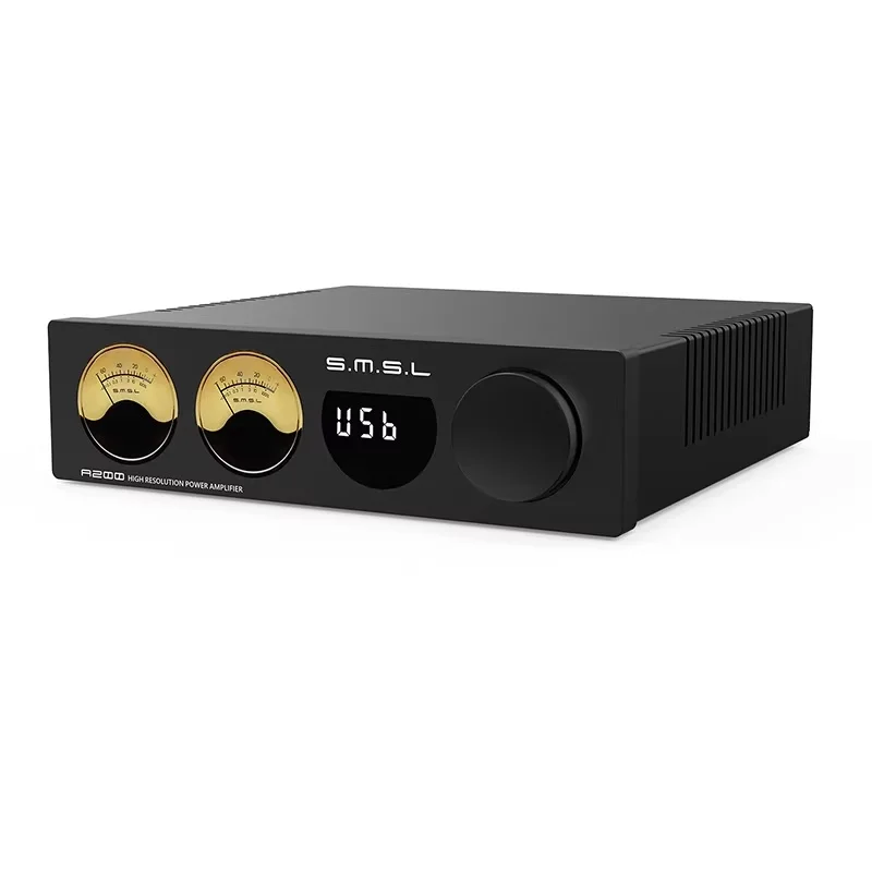 SMSL A200 가족용 비용 절감형 헤드폰 앰프 BT USB HDMI(ARC) 광섬유 동축 라인 입력 오디오 앰프 사용