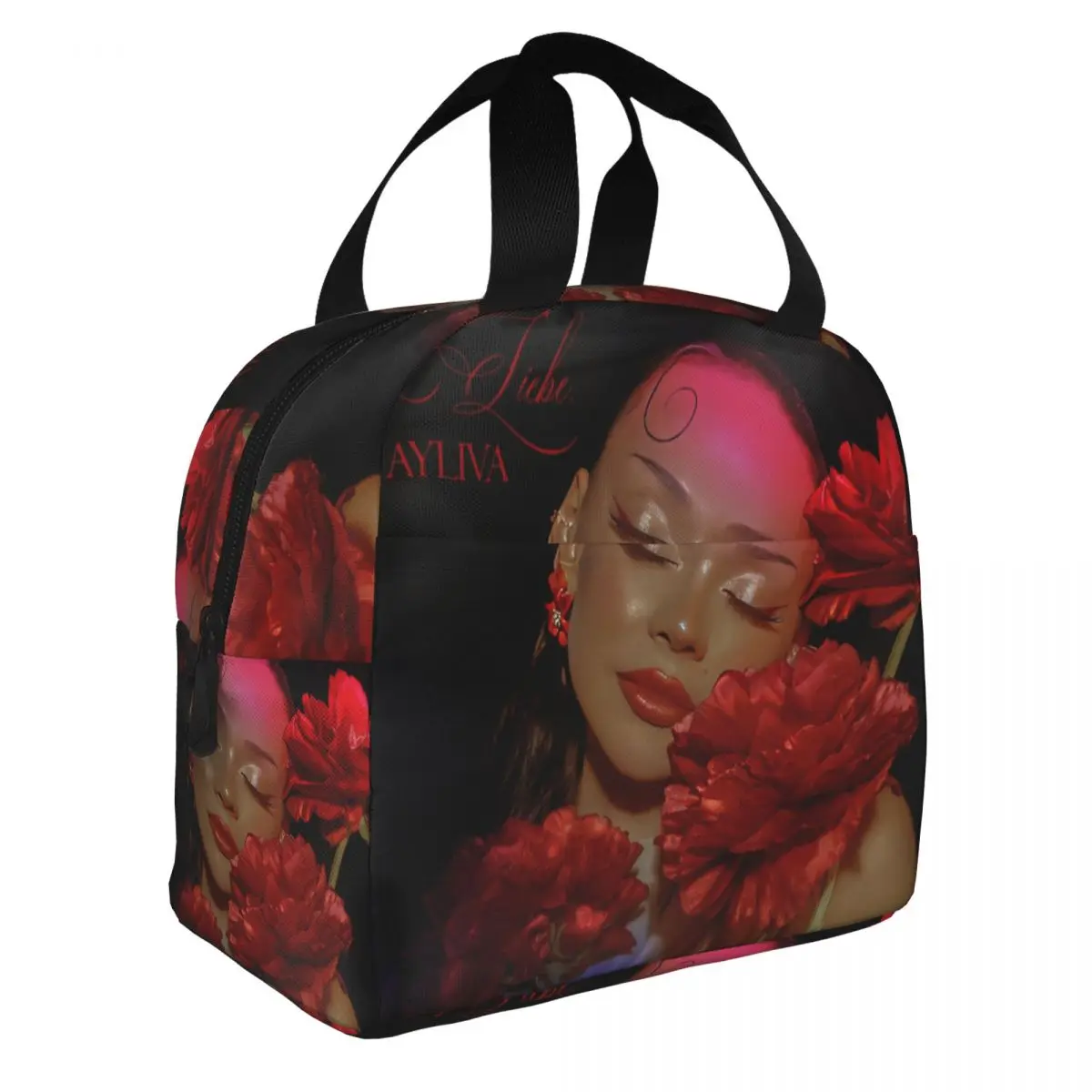 Ayliva In Liebe Insulated Lunch Bag for Women Resuable Music Singer Cooler Thermal Lunch Tote Kids School Children