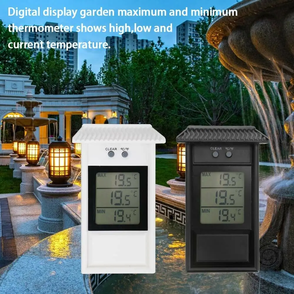 Greenhouse Plant Digital Thermometer Outside 2023 Temp Monitor