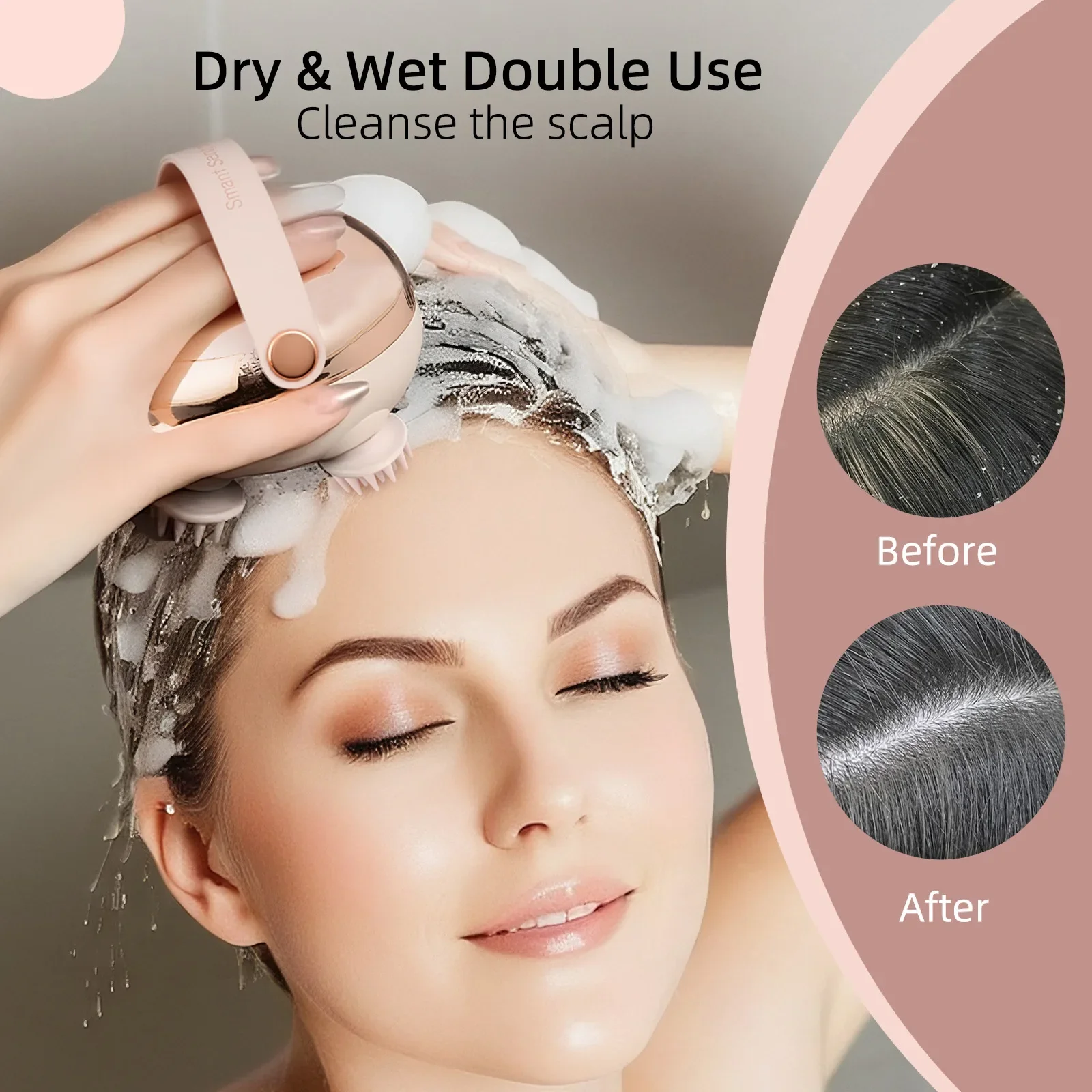 Portable Multifunctional Head Massager for Relaxation