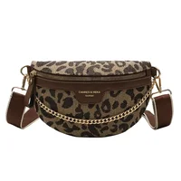 Canvas Patterned Crossbody Belt Bags