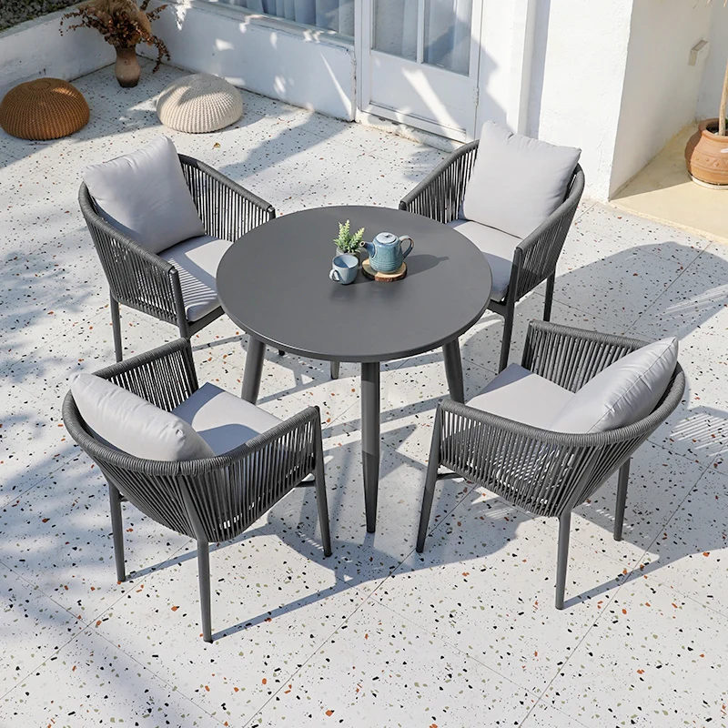 

Outdoor tables, chairs, courtyards, villas, rattan chairs, waterproof, sunscreen outdoor garden terraces, leisure tables and cha