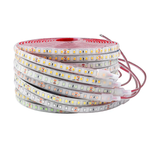 pcning 3M Tira Luces LED Recortable Exterior Impermeable 220V con Enchufe,  SMD 5730 120 leds/m IP67 Tiras LED Blanco 4000K 3 Metros Light Strip  (Blanco, 3) : .es: Iluminación