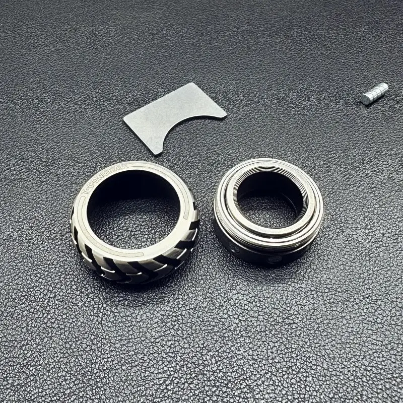 EDC Fidget Sliders Magnetic Metal Stainless Steel Stress Relief Adult Fidget Toy ADHD Casual Haptic Coin Blocks