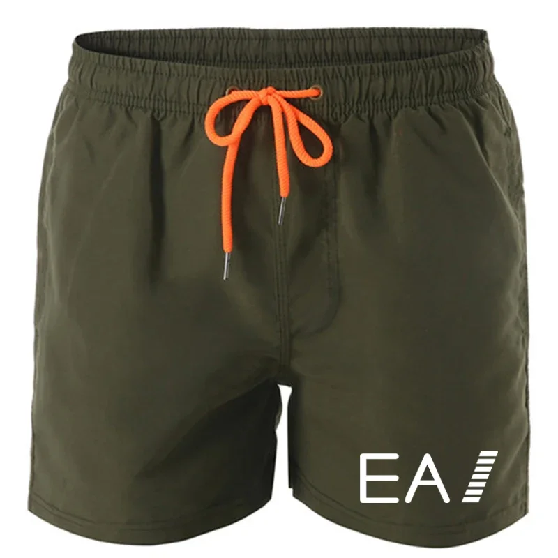 New Men's Swimwear Shorts Summer Brand Beachwear Sexy Swim Trunks Men Swimsuit Low Waist Breathable Beach Wear Surf Male Trunks