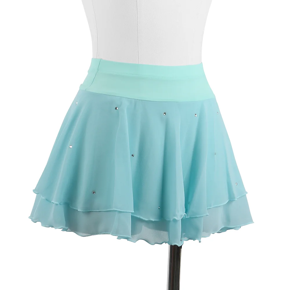 Zagitova Figure Skating Skirt For Women Girls Ice Skating Clothes Mini Skirt With Underwear Beautiful Diamond