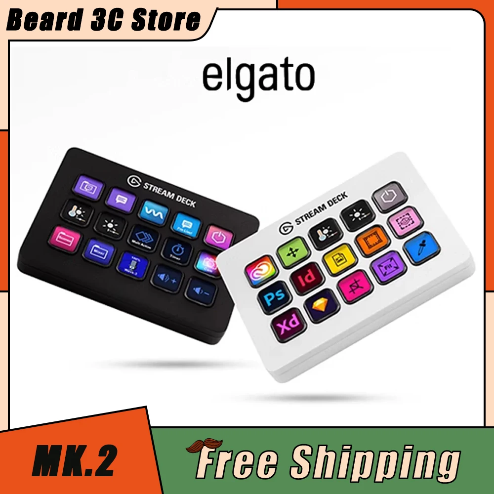 Elgato Stream Deck Mk.2 Mini Tastiera Pannello Console Multifunzionale Designer Live-Streaming Desktop Assistant Macro Gamer Office