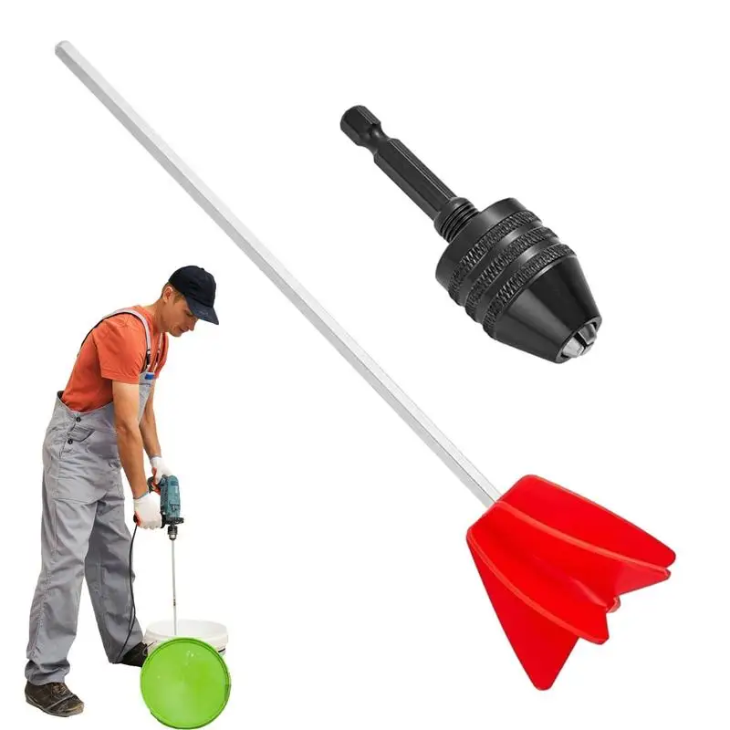 

Power Concrete Mixers Metal 5 Leaves Paddle Mixer Faster Power Mixing Anti-Rust Wear-Resistant Mortar Mixer For Colorants